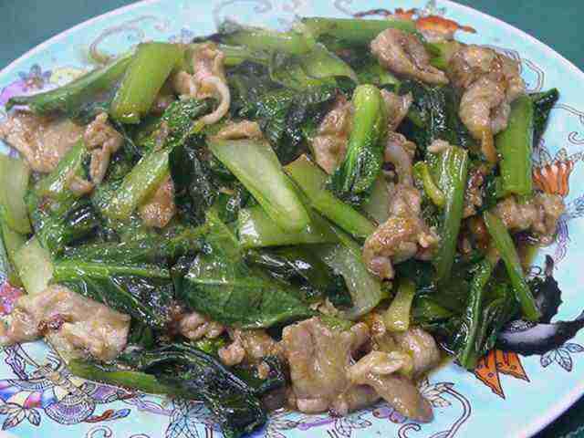 豚肉と小松菜の炒め物