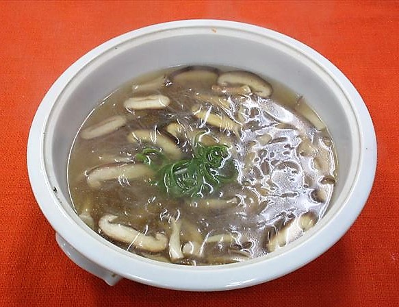 春雨ときのこのスープ