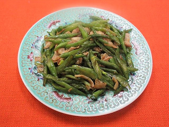 さやいんげんの炒め物