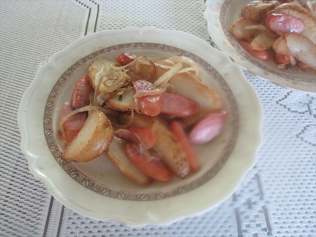 皮つきポテトのソテー