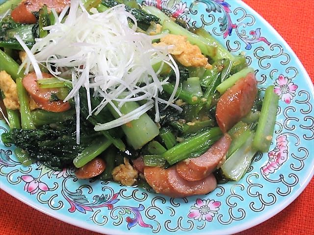 小松菜のオイスターソース炒め