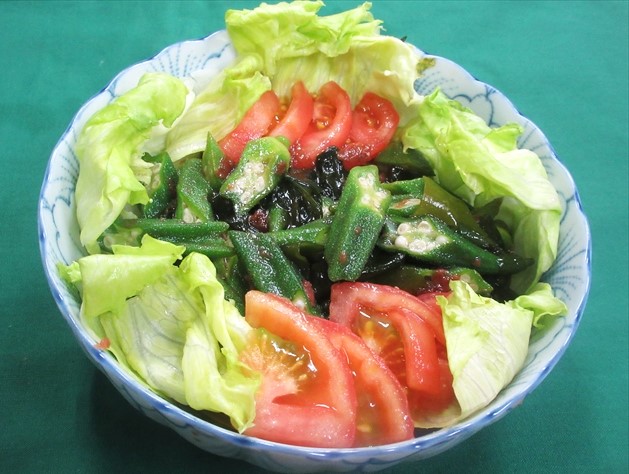 オクラの梅風味サラダ