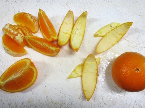 オレンジの準備切り方