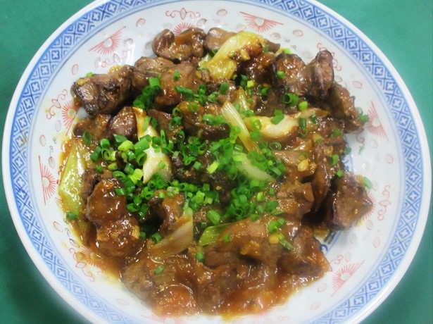鶏レバーの麻婆風